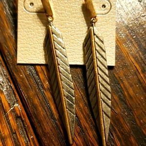 Buckle, Boho Feather Earrings